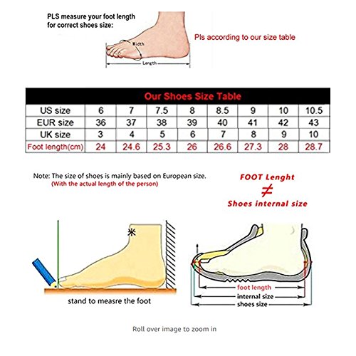 Showudesigns Zapatos ligeros que caminan para mujer resbalón casual en diseño animal de las zapatillas de deporte, color Negro, talla 39 EU