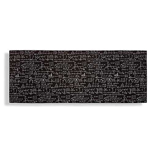 Silcar Home Cabecero de Madera - poliéster - Modelo Genius (Negro, 145 cm) - Cabecero tapizado con Tejido Impreso - Original diseño de cabecero - Transporte Incluido