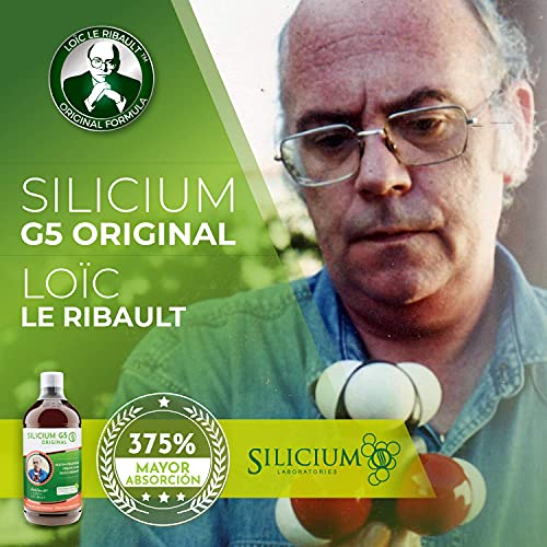 SILICIUM G5 ORIGINAL | Silicio Liquido bebible | Aumenta la Producción de Colágeno | Suplemento ideal para Piel, Pelo y Uñas, Músculos, Huesos y Articulaciones