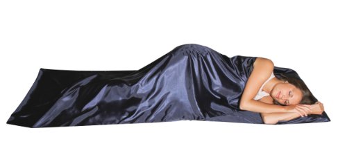 Silkini - Saco de dormir de seda 100% de seda natural, rojo