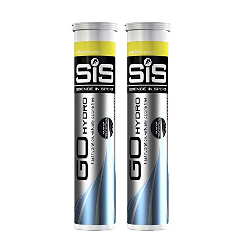 SIS Go Hydro Hydration Energy Drink Tablets - Lemon (2 Packs of 20 Tablets) by S.I.S
