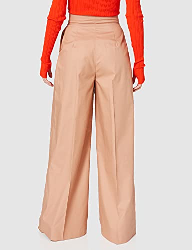 Sisley Trousers 4jtg55cf7 Pantalones, Marrón Claro 1 v6, 42 para Mujer
