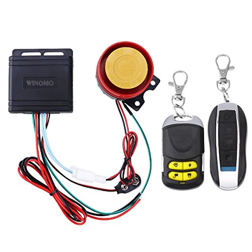 Sistema de seguridad antirrobo con alarma y mando a distancia para motocicletas, 12 V, universal, de Winomo
