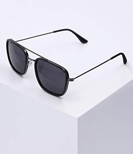 SIX Gafas de sol para hombre con diseño de aviador, resistentes, filtro UV400 y lente de categoría 3 (437-536)