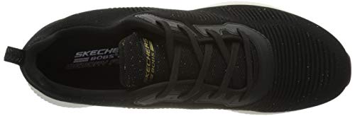 Skechers Bobs Squad-Total Glam, Zapatillas Mujer, Negro (BKMT Black and Multi Engineered Knit), 41 EU
