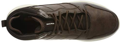 Skechers Delson-Selecto, Botas Clasicas Hombre, Marrón Chocolate Leather Chocolate, 44 EU