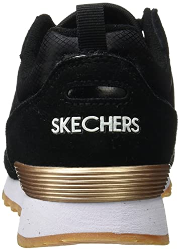 Skechers Originals OG 85 Goldn Gurl, Zapatillas Mujer, Negro (Black Suede/Nylon/Mesh/Rose Gold Trim), 39 EU