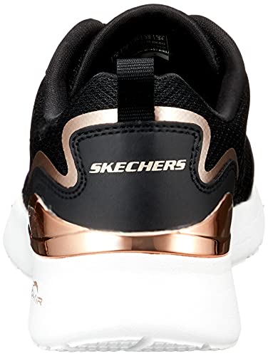 Skechers Skech Air Dynamight The Halcyon, Zapatillas Mujer, Black/Rose Applies, 37 EU