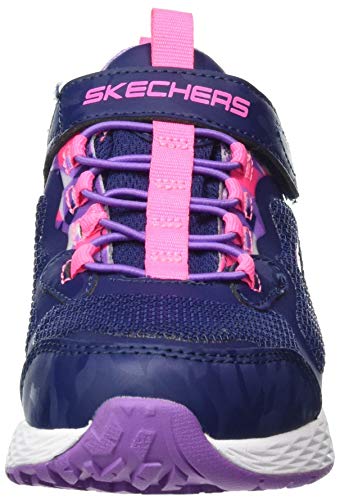 Skechers Waterproof Gore & Strap W/Pri, Zapatillas Niñas, Navy Synthetic/Pink Trim, 28 EU