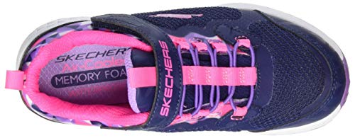 Skechers Waterproof Gore & Strap W/Pri, Zapatillas Niñas, Navy Synthetic/Pink Trim, 28 EU