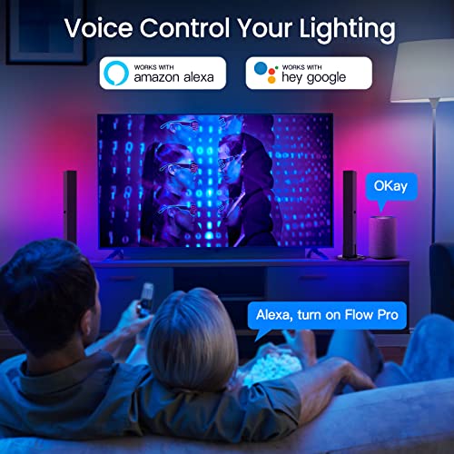 Smart Luces LED, RGB Tiras LED Control de App con Múltiples Efectos de iluminación y Modos de Música, Lampara Gaming, Retroiluminación de TV RGB para Decoración de habitaciones TV