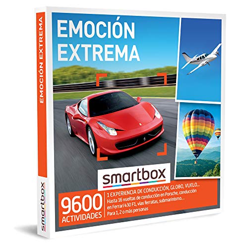 Smartbox - Caja Regalo Emoción Extrema - Idea de Regalo para Hombres - 1 Experiencia de conducción o Aventura para 1, 2 o más Personas