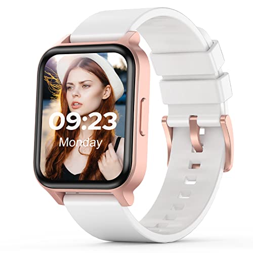 Smartwatch Mujer,1.69 "Totalmente Táctil Pulsera Actividad Inteligentes con Esfera de Reloj DIY，Monitor de Sueño，Calorías,Cronómetros，GPS Reloj Inteligente Mujer Hombre para Android iOS