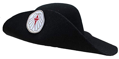 Sombrero peregrino, ajustable. Parche distintivo bordado. Pilgrim hat.