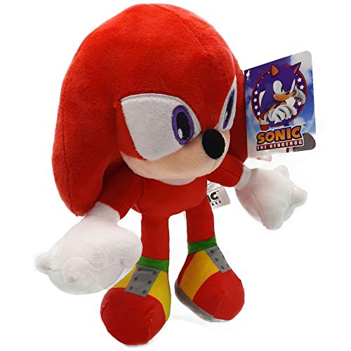 Sonic - Peluche Knuckles The Echidna 11'40"/29cm Color Rojo Calidad Super Soft