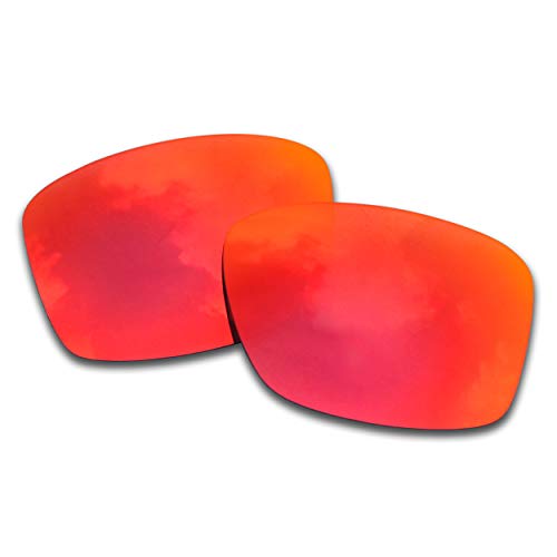 SOODASE Para Oakley Jupiter Squared Gafas de sol Rojo Lentes de repuesto polarizadas