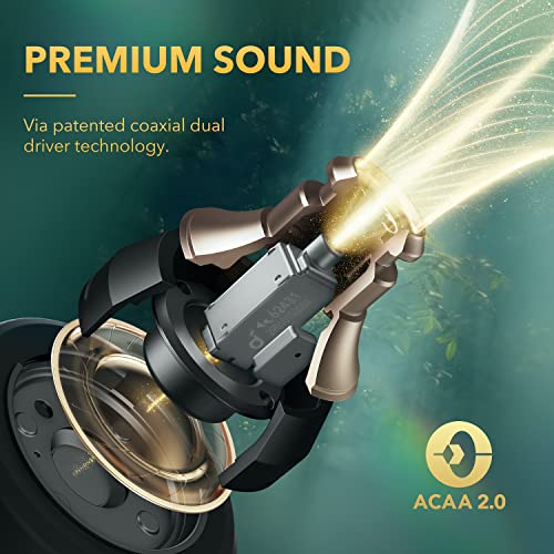 Soundcore de Anker Liberty 3 Pro Auriculares Inalámbricos Bluetooth Cancelación de Ruido Activa, con ACAA 2.0, HearID ANC, Fusion Comfort,Audio Alta resolución, 6 micrófonos, reproducción 32H