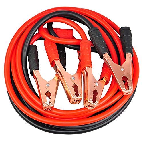 Space Home - Cable de Arranque - Pinzas Auxiliares de Coche - Cable para Batería de Coche - Cable Puente - Incluye Bolsa de Almacenamiento - 1200 AMP