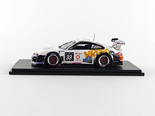 Spark – SP118 – Porsche 911/997 GT3R Pro GT by Almeras – 24H de SPA de 2012 – Escala 1/43 – Blanco/Negro/Naranja