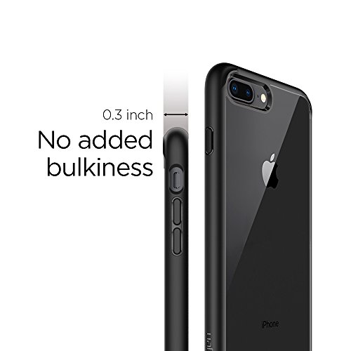 Spigen Funda Ultra Hybrid Compatible con iPhone 8 Plus y Compatible con iPhone 7 Plus - Negro