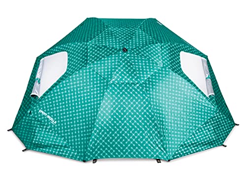 Sport-Brella Paraguas Unisex, Color Turquesa portátil para Todo Tipo de Clima y Sol, toldo de 8 pies, tamaño 1