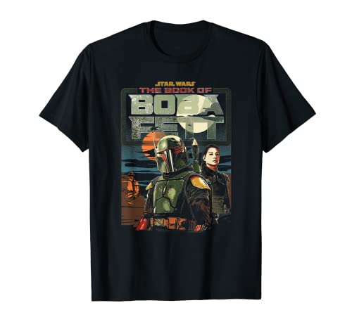 Star Wars The Book Of Boba Fett Fennec Shand Sunrise Logo Camiseta