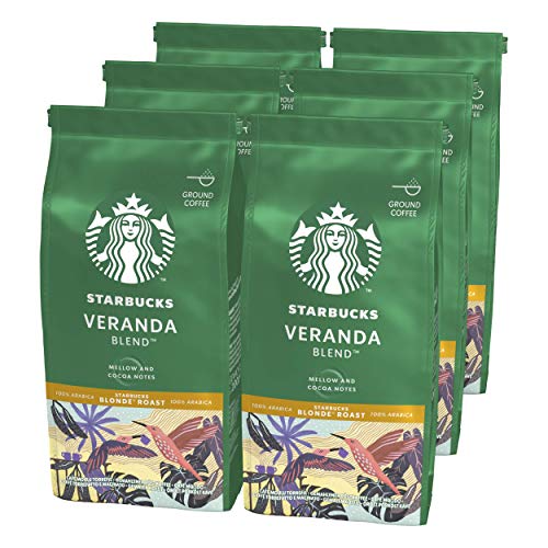 Starbucks Veranda Blend Café Molido De Tostado Suave 6 Bolsa de 200g