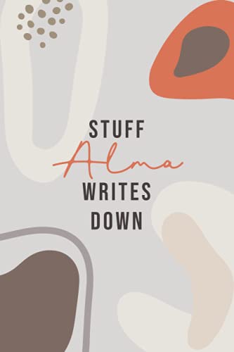 Stuff Alondra Writes Down: Personalized Journal / Notebook (6 x 9 inch) Abstract Neutral Nude Tones