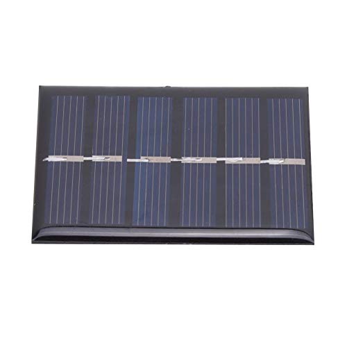 Suchinm Módulo de Panel Solar para Exteriores Panel Solar de Bricolaje con Cable, 0.3W 65x48mm Panel Solar de Bricolaje, 3V para Senderismo Camping Deportes al Aire Libre Montañismo