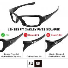 sunglasses restorer Lentes de Recambio Polarizadas Fire Iridium para Oakley Fives Squared 3.0