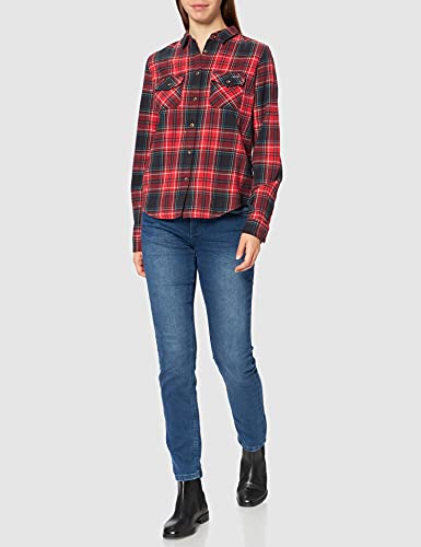 Superdry Classic Lumberjack Shirt Camisa, Kilburn Check Red, S para Mujer