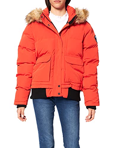 Superdry Everest Bomber Chaqueta, Bold Orange, XS para Mujer
