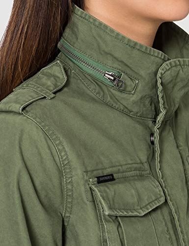 Superdry Jacket Chaqueta M65, Verde Oliva, M para Mujer