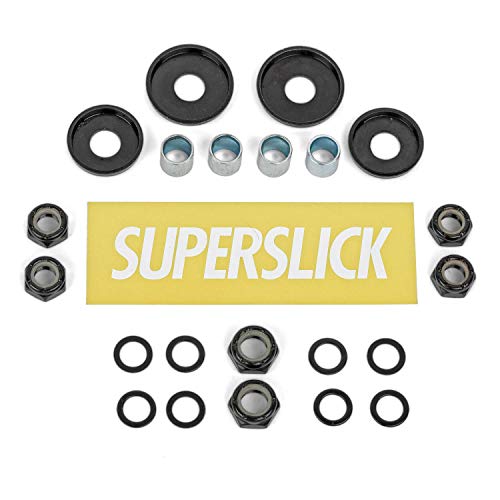 Superslick Skateboard Hardware Rebuild Kit - Juego de tornillos y accesorios para longboard