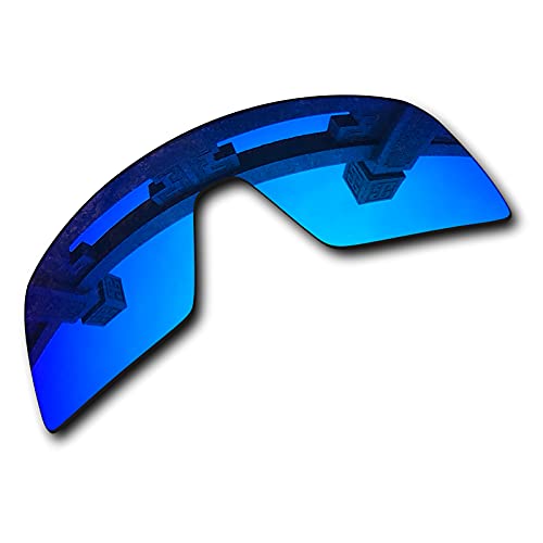 SYEMAX Lentes de repuesto polarizadas para espejo compatible con gafas de sol Oakley Sutro (OO9406) - Varias opciones, Azul hielo polarizado., Talla única