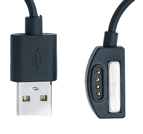 System-S Cable USB 2.0 en negro estación de carga para reloj inteligente Suunto 7