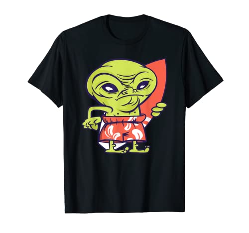 Tabla de surf Alien Surfer Alien Camiseta