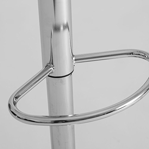 Taburete Alto Bar nórdico Blanco de Metal de 104x38x46 cm - LOLAhome