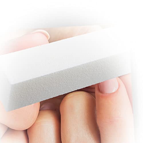 Tampón blanco 10 piezas - lima de bloque de lima blanca - lima para manicura, pedicura y modelado de uñas Pulidora Buffer