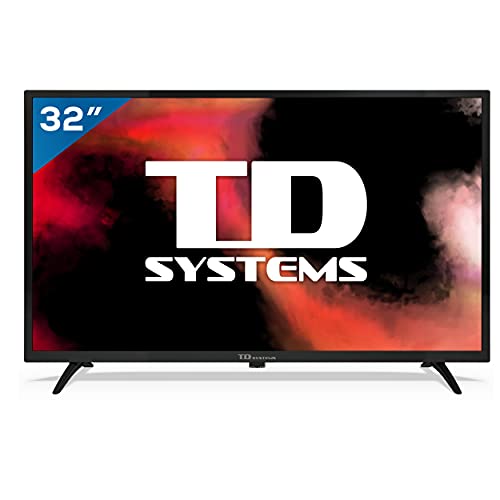 TD Systems K32DLK12H - Televisores 32 Pulgadas HD, 800 PCI Hz, 2X HDMI, USB Grabador Reproductor, DVB-T2/C/S2 Modo Hotel. Televisiones