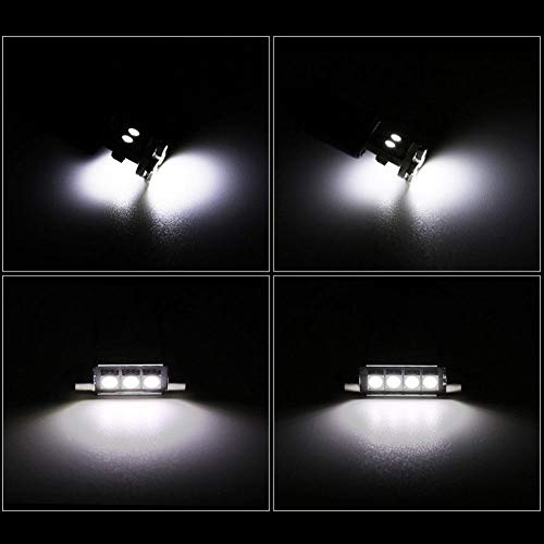 Teabelle 21 Piezas de Luz Interior LED para Coche Kit de Lámpara de Cúpula Placa de Matrícula Bombillas