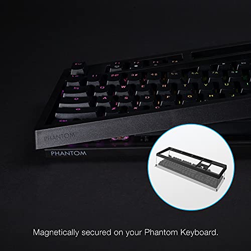 Tecware Phantom Shroud Classic - Funda magnética para teclados mecánicos Phantom 87 y 104 (87 teclas), color blanco