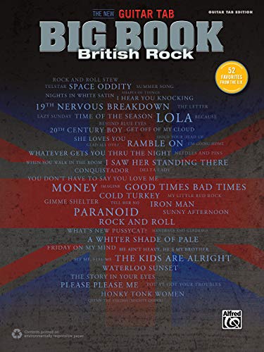 The New Guitar Big Book of Hits -- British Rock: 52 Favorites from the U.K. (Guitar Tab) (New Guitar Tab Big Book)