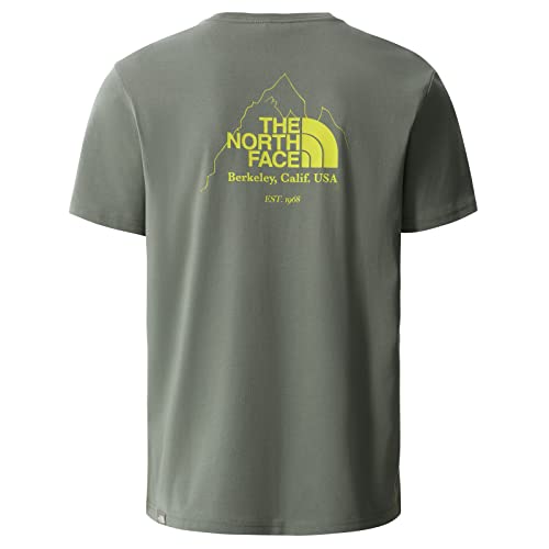 The North Face - Camiseta para Hombre Graphic 4 - Camiseta Estándar - Cuello Redondo - Agave Green, XXL