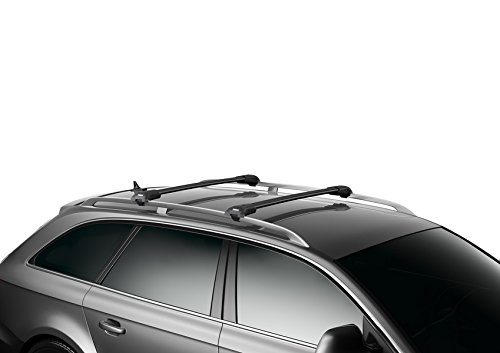 Thule WingBar Edge 90401325 Sistema completo incluye soportes de candado para Audi A6 Avant – de la Carga Silencioso y segura