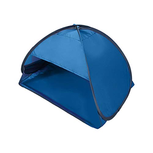 Tienda de campaña para la playa, portátil, mini-personal, portátil, protección solar para la cabeza, para camping, pesca (azul, L: 80 x 50 x 55 cm)