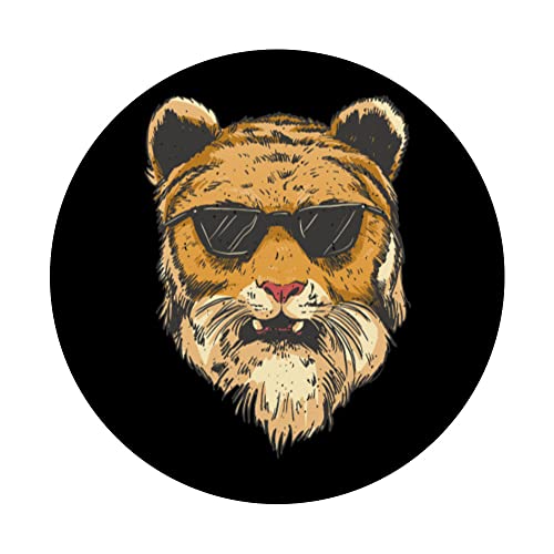 Tiger DJ Auriculares Gafas de sol Discos PopSockets PopGrip Intercambiable