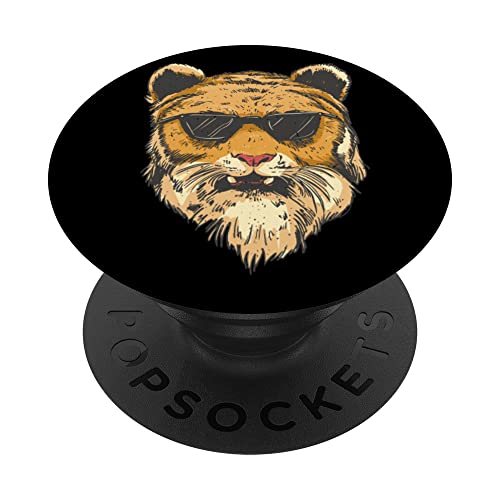 Tiger DJ Auriculares Gafas de sol Discos PopSockets PopGrip Intercambiable