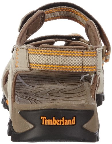 Timberland WAKEBY Sandal Greige Light Brown C5801A - Sandalias de Cuero para Hombre, Color marrón, Talla 47.5