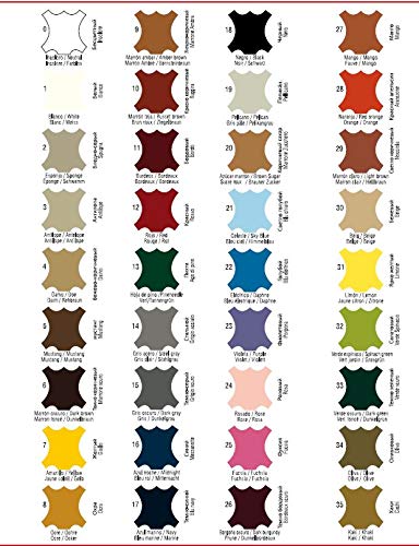 Tinte para Zapatos y Bolsos de Cuero y Textil con Esponja y Brocha | Cubre Rozaduras y Desgastes del Calzado | Gama de 90 colores ((18) Negro)